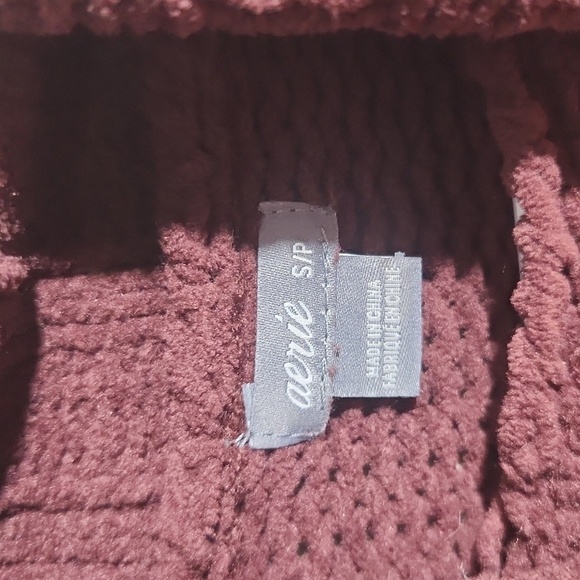 Aerie Sweater Womens Tunic Small Maroon Turtleneck - Picture 2 of 9